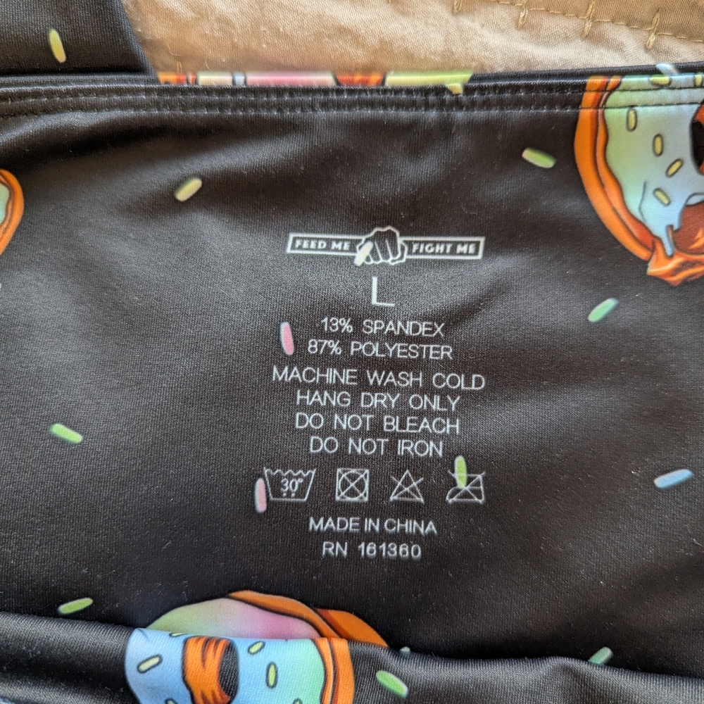 Women's L Donut Skull Tights - Picture 3 of 4